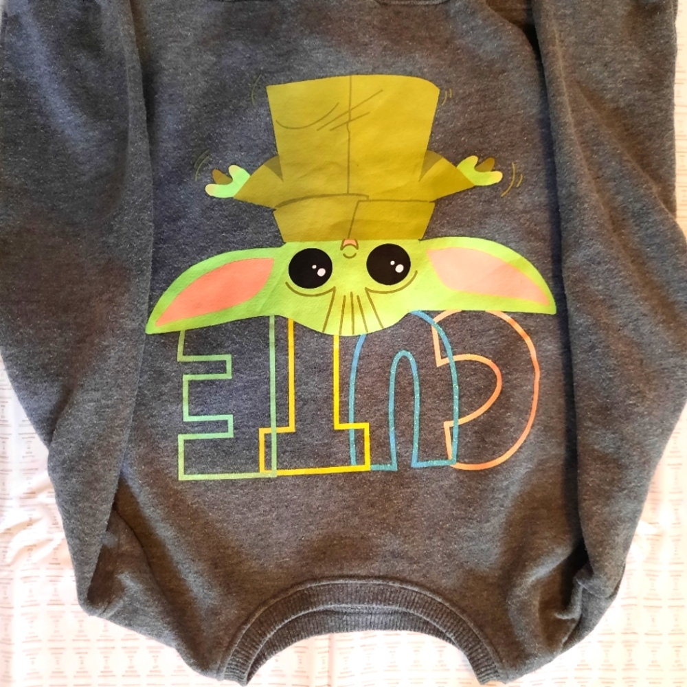 Girls Sweatshirt Baby Yoda